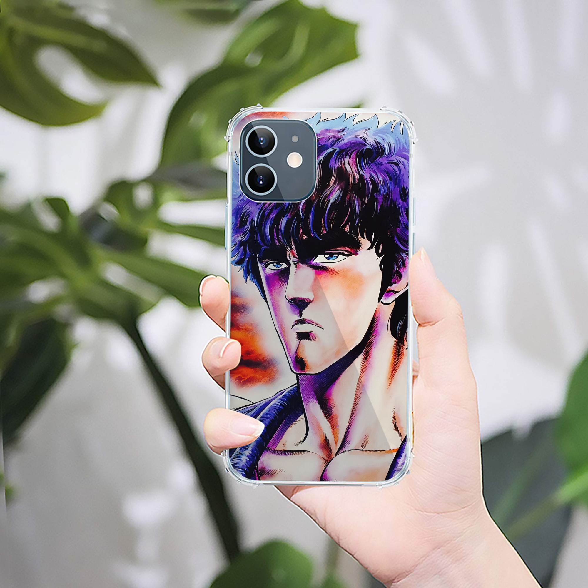 （画像用） 北斗の拳 Fist of the North Star 【iPhone 12シリーズ対応】透明スマホケース（クリアソフトケース）